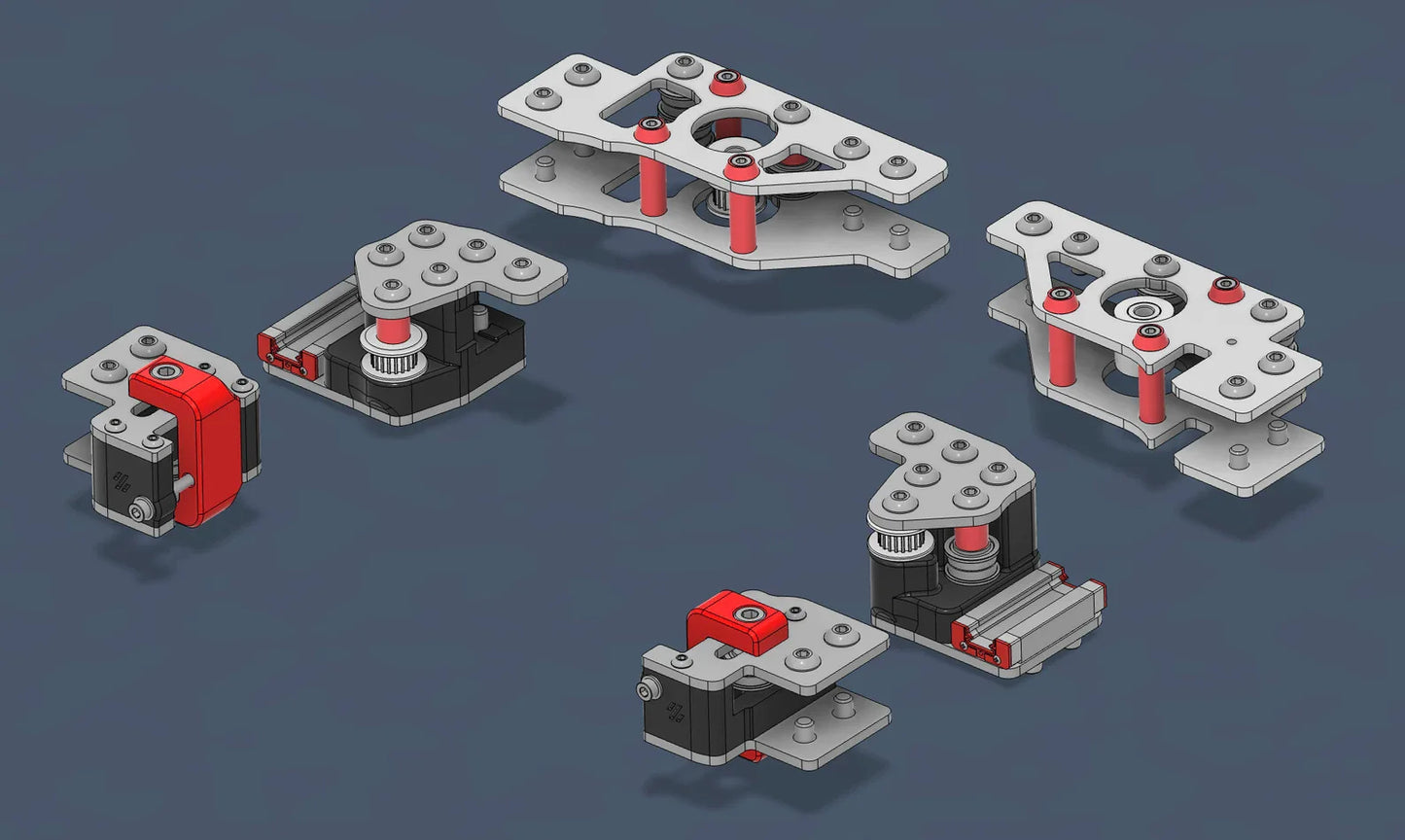 DoubleT Aluminum Gantry for Voron Trident (flat version)